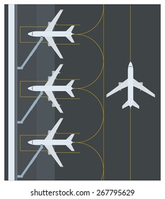 airport simple illustration