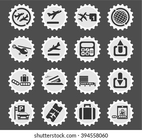 Airport  simply symbols for web and user interface