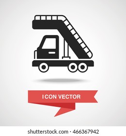 Airport stairs icon