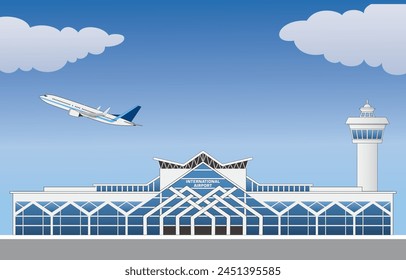 Airport Symbol, vector illustration isolated, eps