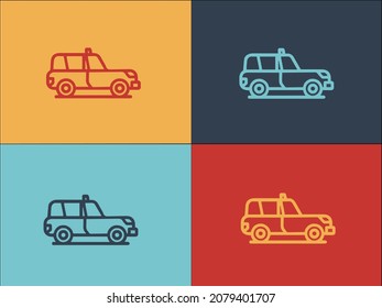 Airport Taxi Logo Template, Simple Flat Icon Of airport,taxi,travel