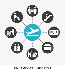 airport terminal design, vector illustration eps10 graphic 