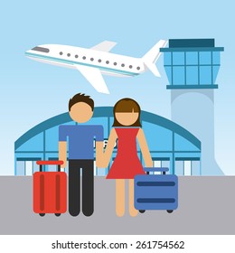 airport terminal design, vector illustration eps10 graphic 