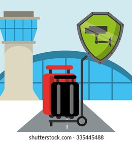 airport terminal design, vector illustration eps10 graphic 
