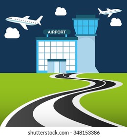 airport terminal design, vector illustration eps10 graphic 