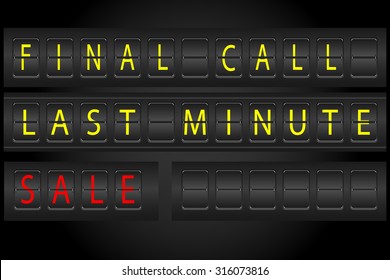 airport timetable information display style for advertisment