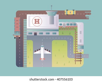 Airport top view