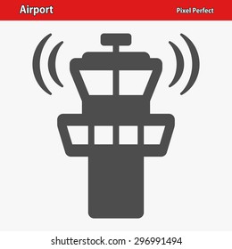 Airport Tower Icon. EPS 8 Format.