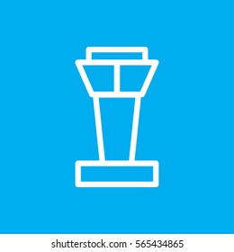 airport tower icon illustration