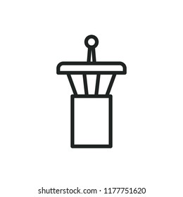 airport tower vector icon