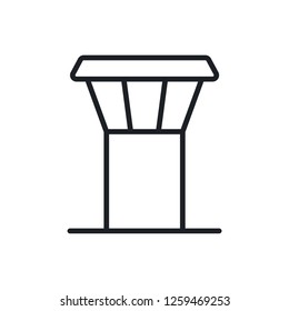 airport tower vector icon