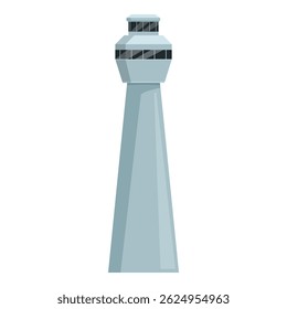 Airport traffic control tower ensuring safe and efficient aircraft movement