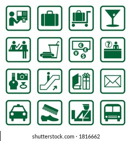 Airport and Travel Icons, Vector File