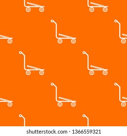 Airport trolley pattern vector orange for any web design best