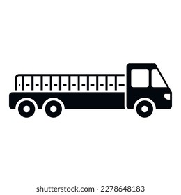 Airport truck icon simple vector. Transfer luggage. Travel terminal