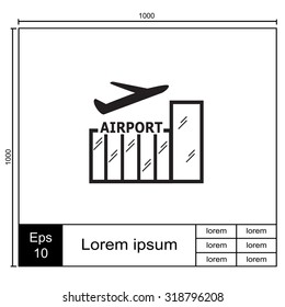Airport vector icon.