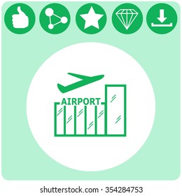 Airport vector icon.