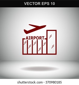 Airport vector icon.