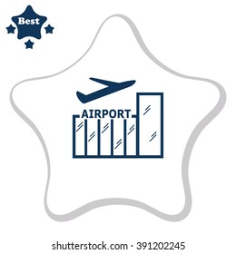 Airport vector icon.