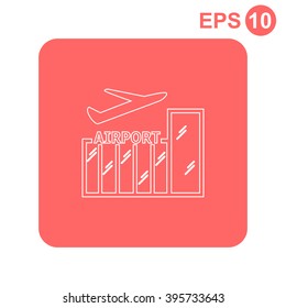 Airport vector icon.