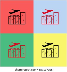 Airport vector  icon.