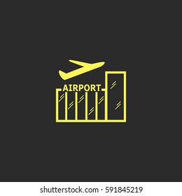 Airport vector  icon.