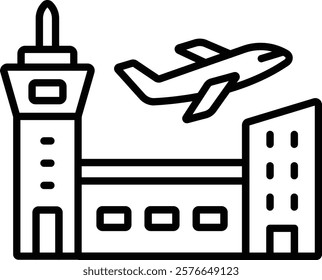Airport vector icon. Can be used for printing, mobile and web applications.