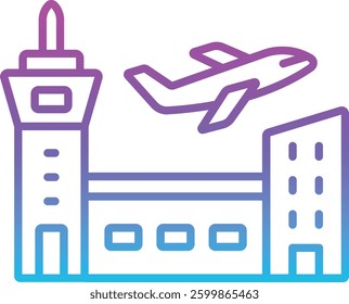 Airport vector icon. Can be used for printing, mobile and web applications.