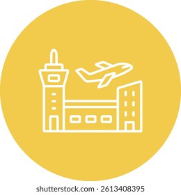 Airport vector icon. Can be used for printing, mobile and web applications.