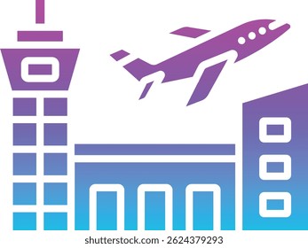 Airport vector icon. Can be used for printing, mobile and web applications.