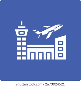 Airport vector icon. Can be used for printing, mobile and web applications.