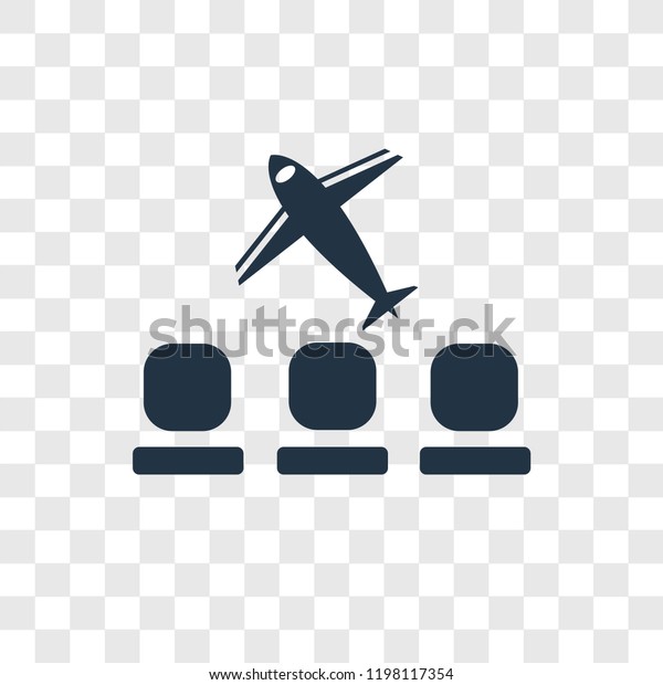Airport vector icon isolated on\
transparent background, Airport transparency logo\
concept