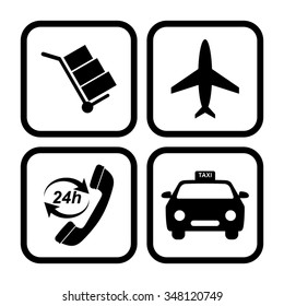 airport vector icon service