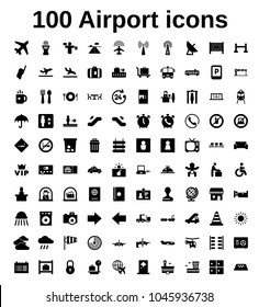 Airport Vector Icon Set
