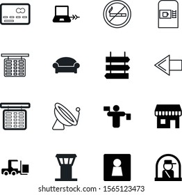 airport vector icon set such as: bank, espresso, network, bad, move, sky, tax, caffeine, single, signpost, distribution, officer, male, science, decoration, loader, prohibition, broadcast, lan