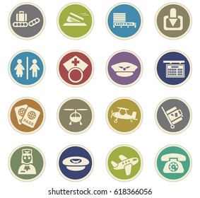 Airport Vector Icons User Interface Design Stock Vector (Royalty Free ...