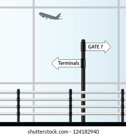 airport vector illustration