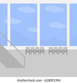 Airport, vector illustration.