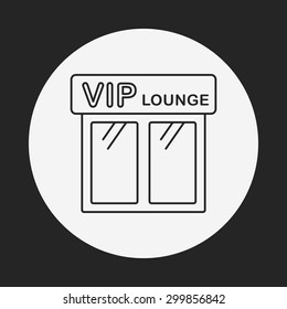 airport vip line icon