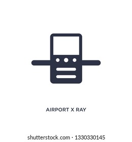 airport x ray machine icon. Simple element illustration from airport terminal concept. airport x ray machine editable symbol design on white background. Can be use for web and mobile.