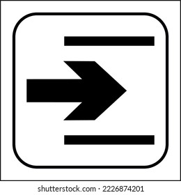 Airports Sea Ports Rail Stations Public Information Office Sign Symbol Icon ISO 7001 Standards Way out or exit