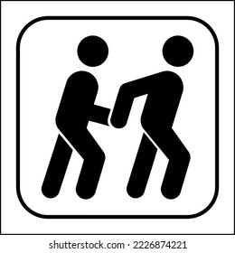 Airports Sea Ports Rail Stations Public Information Office Sign Symbol Icon ISO 7001 Standards Accessibility personal assistant available