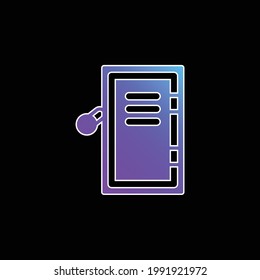 Airpot Cupboard blue gradient vector icon