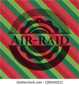 Air-raid christmas emblem.