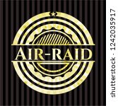 Air-raid golden badge or emblem