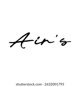 air's text for T-shirt print and other use on white background.