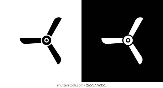 Airscrew icon of a flat style vector