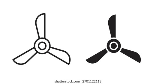 Airscrew icon vector glyph flat and trendy stroke line pack
