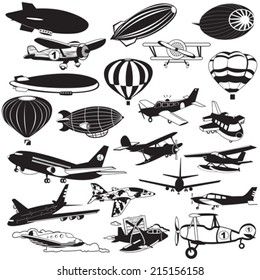 airship black icons