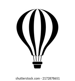 Airship dirigible, blimp. Transport detailed simple style logo icon vector illustration isolated.